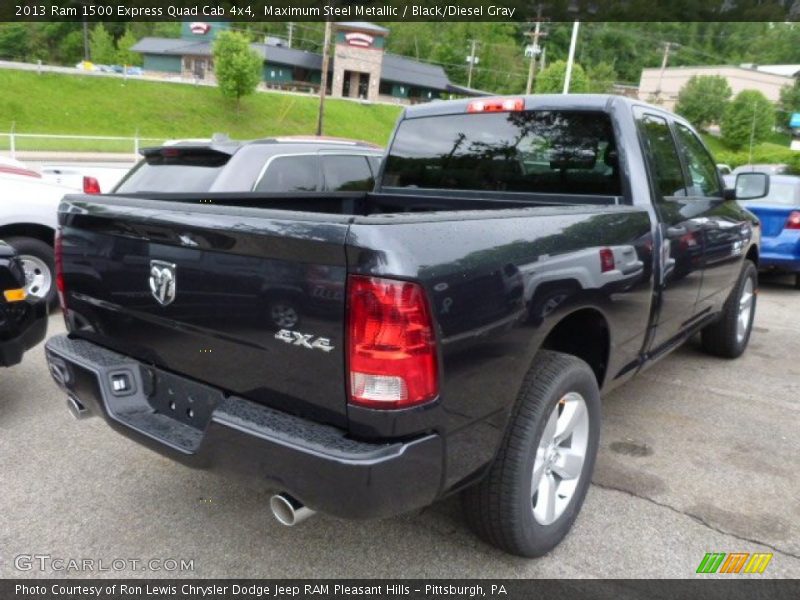 Maximum Steel Metallic / Black/Diesel Gray 2013 Ram 1500 Express Quad Cab 4x4