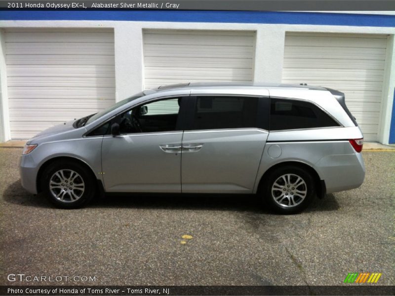 Alabaster Silver Metallic / Gray 2011 Honda Odyssey EX-L