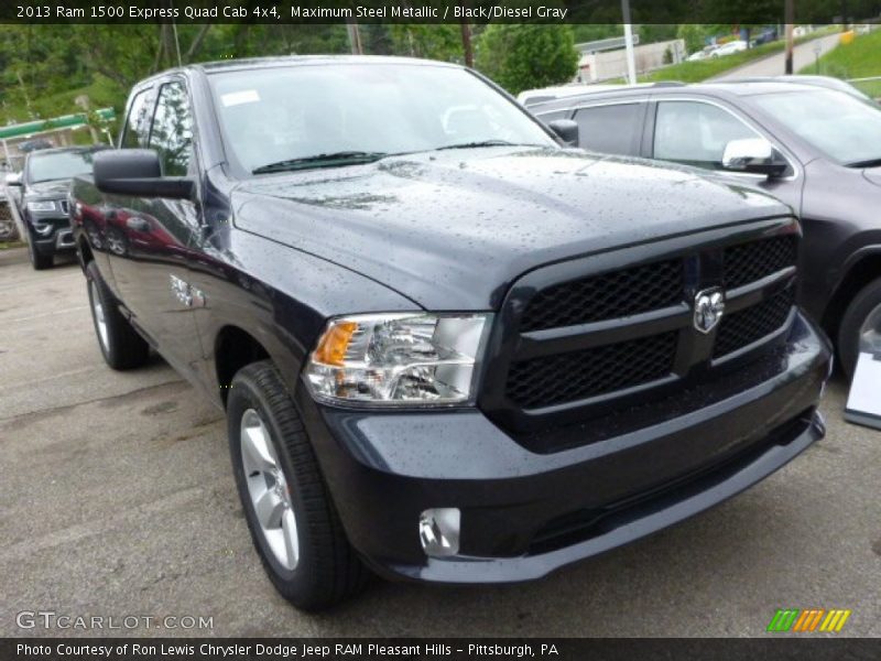 Maximum Steel Metallic / Black/Diesel Gray 2013 Ram 1500 Express Quad Cab 4x4