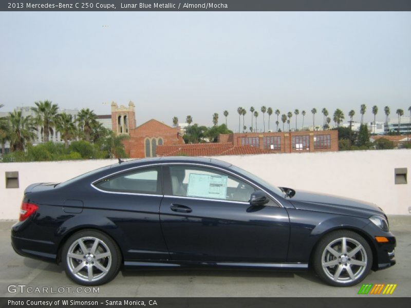 Lunar Blue Metallic / Almond/Mocha 2013 Mercedes-Benz C 250 Coupe