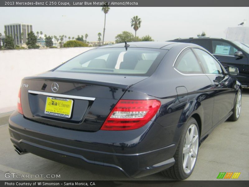 Lunar Blue Metallic / Almond/Mocha 2013 Mercedes-Benz C 250 Coupe