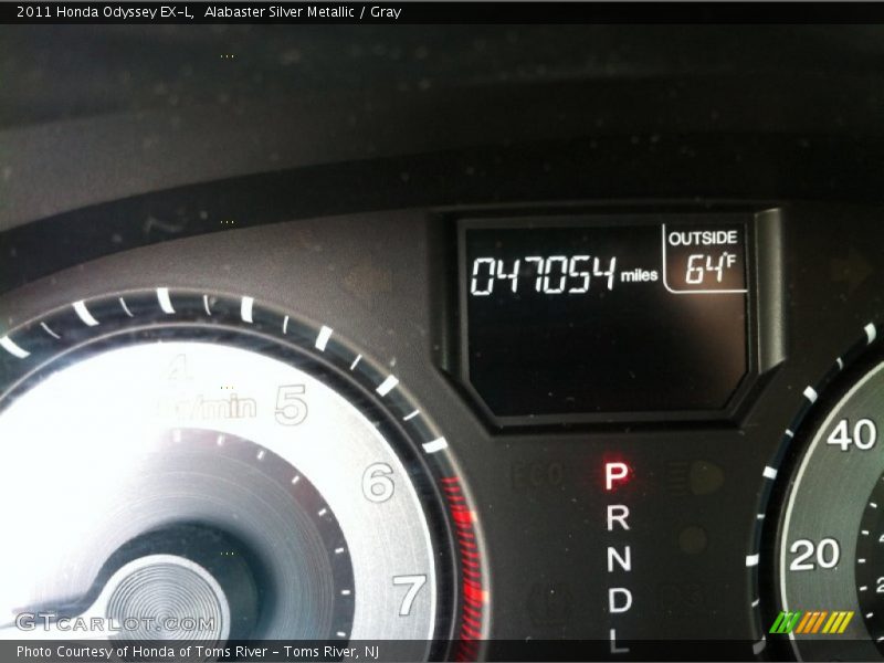 Alabaster Silver Metallic / Gray 2011 Honda Odyssey EX-L