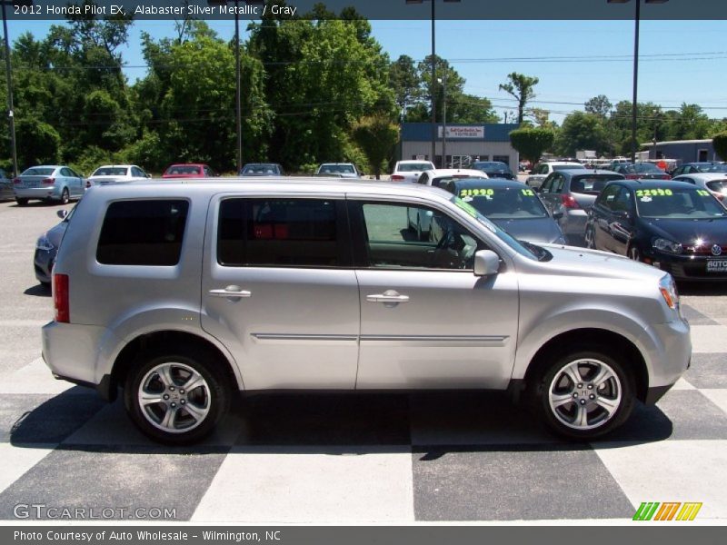Alabaster Silver Metallic / Gray 2012 Honda Pilot EX