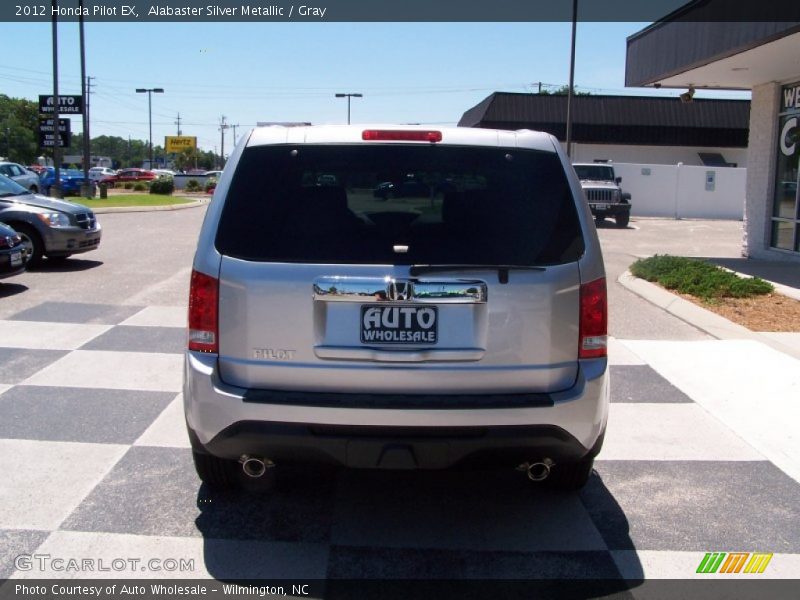 Alabaster Silver Metallic / Gray 2012 Honda Pilot EX