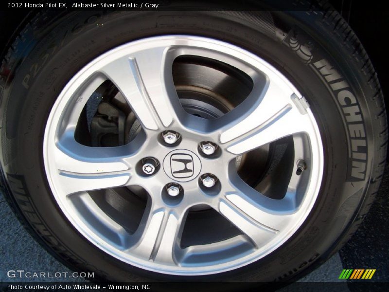 Alabaster Silver Metallic / Gray 2012 Honda Pilot EX