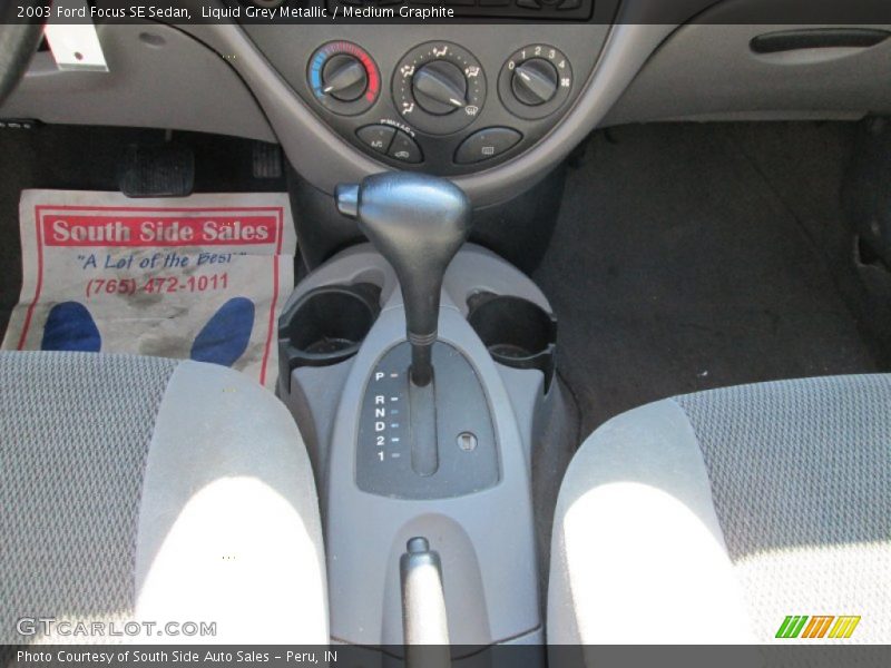 Liquid Grey Metallic / Medium Graphite 2003 Ford Focus SE Sedan
