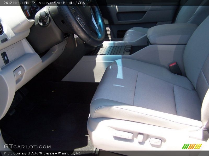Alabaster Silver Metallic / Gray 2012 Honda Pilot EX