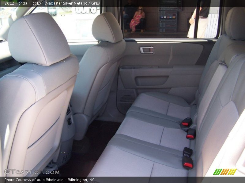 Alabaster Silver Metallic / Gray 2012 Honda Pilot EX
