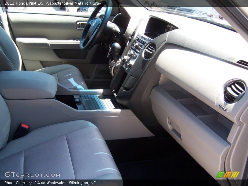Alabaster Silver Metallic / Gray 2012 Honda Pilot EX