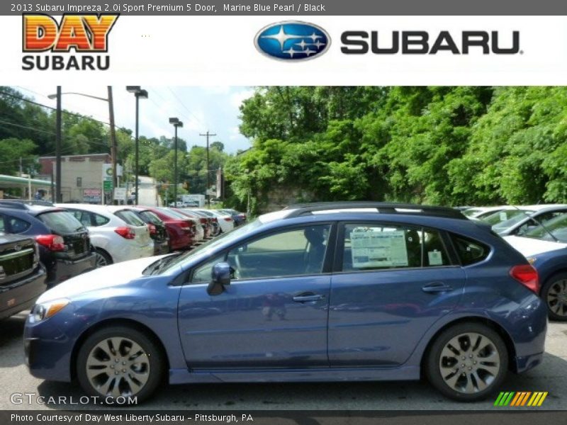 Marine Blue Pearl / Black 2013 Subaru Impreza 2.0i Sport Premium 5 Door
