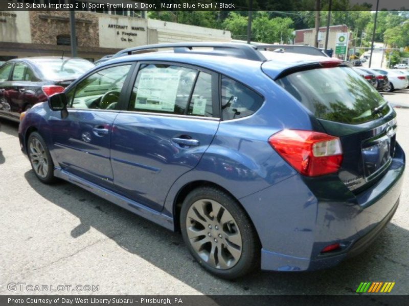 Marine Blue Pearl / Black 2013 Subaru Impreza 2.0i Sport Premium 5 Door