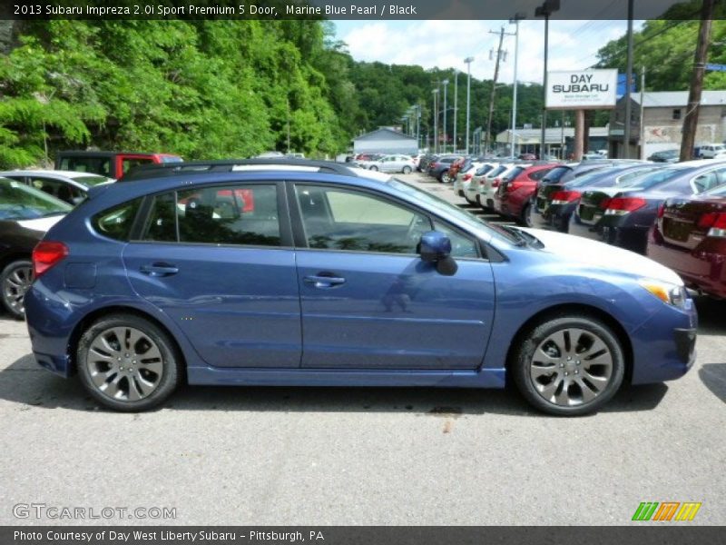 Marine Blue Pearl / Black 2013 Subaru Impreza 2.0i Sport Premium 5 Door