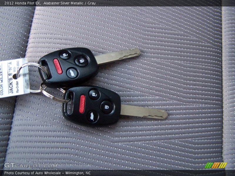 Alabaster Silver Metallic / Gray 2012 Honda Pilot EX