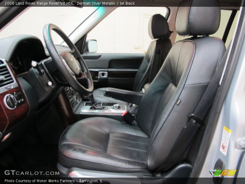 Zermatt Silver Metallic / Jet Black 2008 Land Rover Range Rover V8 HSE