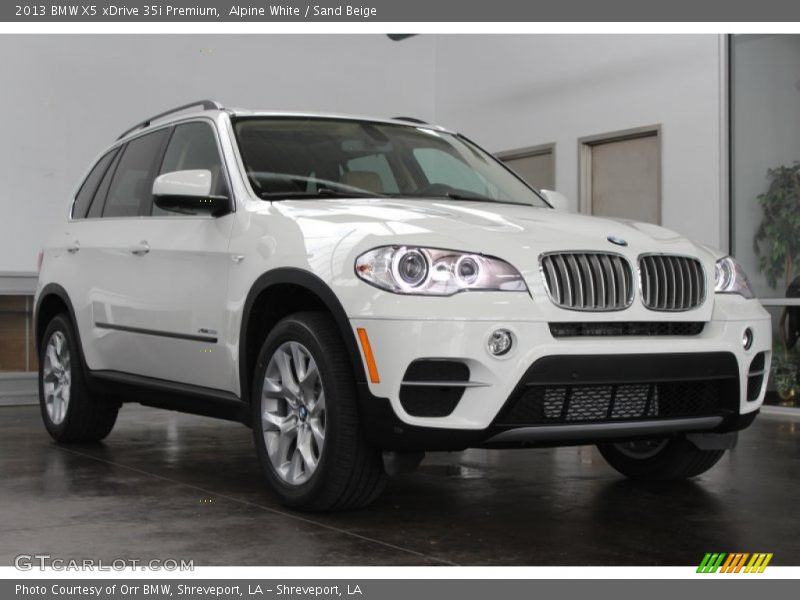 Alpine White / Sand Beige 2013 BMW X5 xDrive 35i Premium