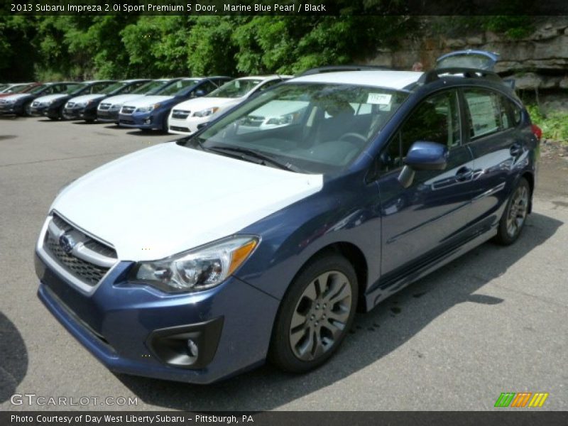 Marine Blue Pearl / Black 2013 Subaru Impreza 2.0i Sport Premium 5 Door