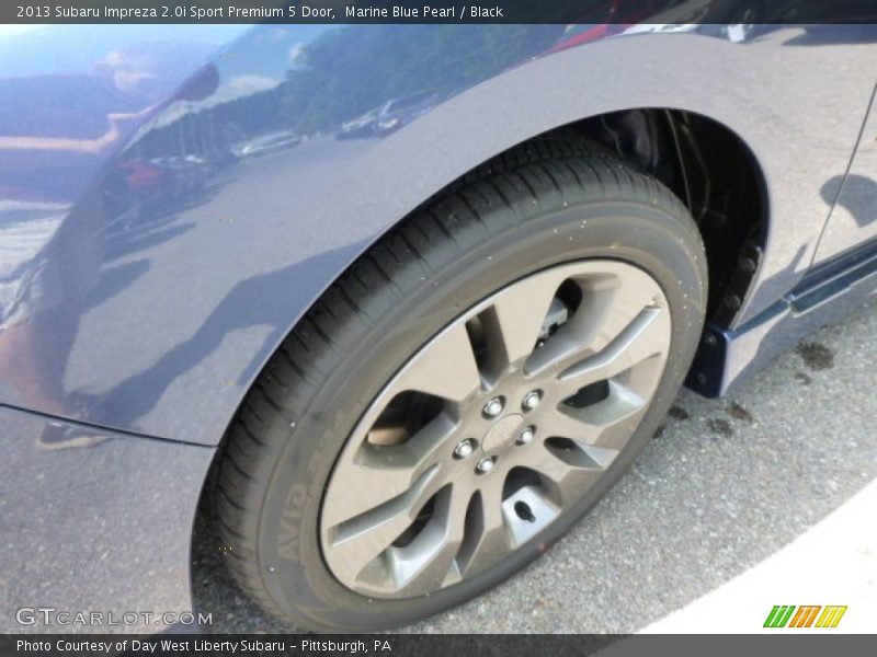 Marine Blue Pearl / Black 2013 Subaru Impreza 2.0i Sport Premium 5 Door
