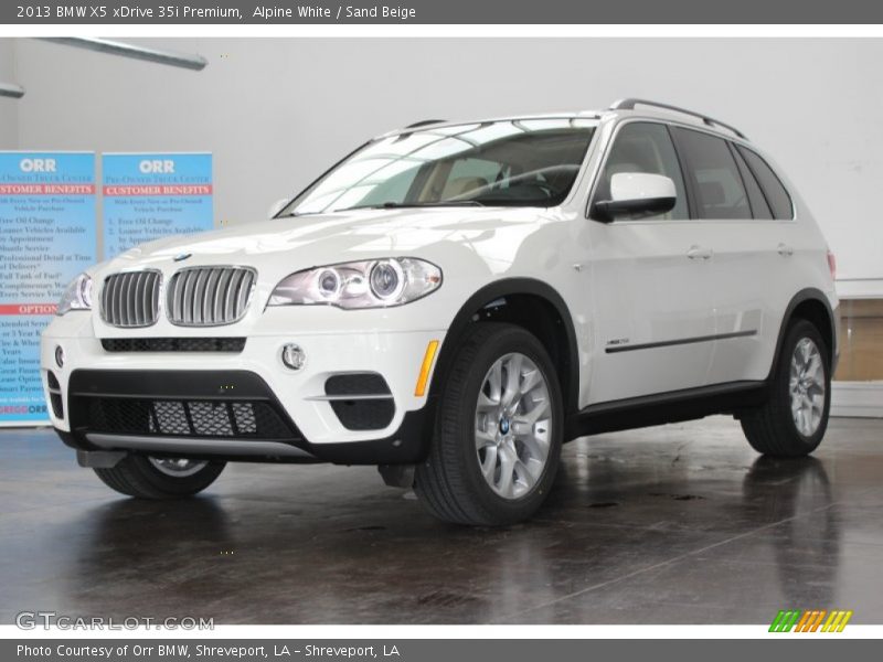 Alpine White / Sand Beige 2013 BMW X5 xDrive 35i Premium