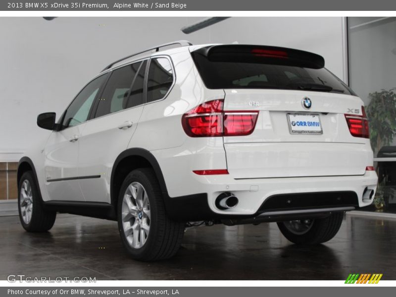 Alpine White / Sand Beige 2013 BMW X5 xDrive 35i Premium
