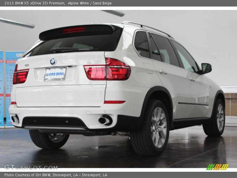 Alpine White / Sand Beige 2013 BMW X5 xDrive 35i Premium