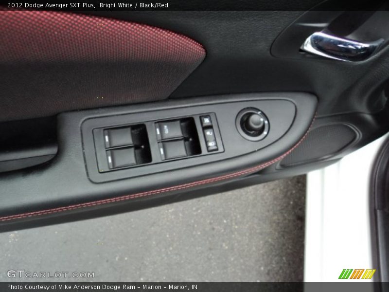 Bright White / Black/Red 2012 Dodge Avenger SXT Plus