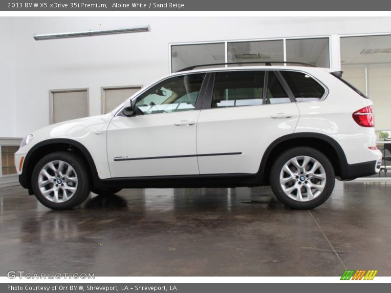Alpine White / Sand Beige 2013 BMW X5 xDrive 35i Premium