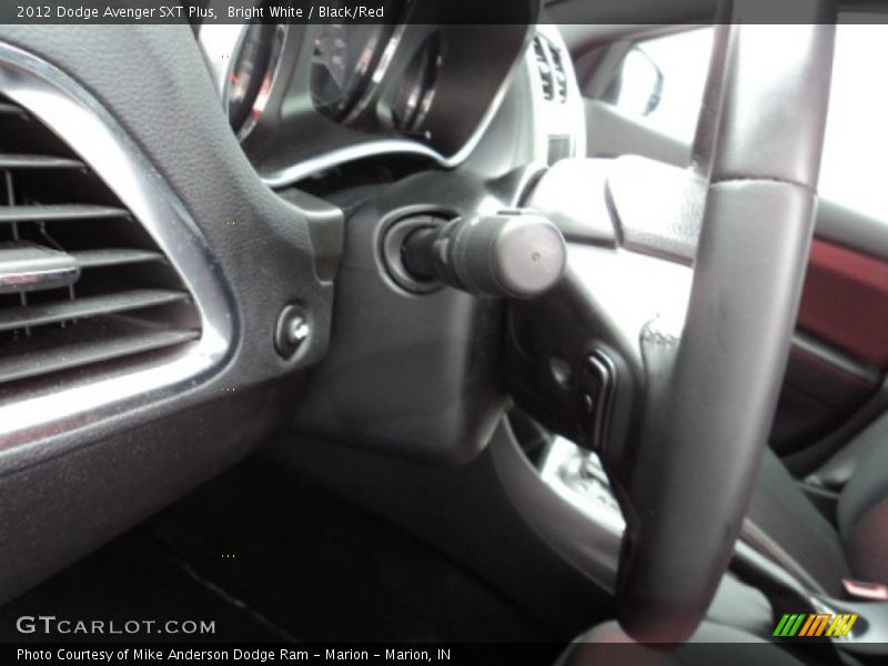 Bright White / Black/Red 2012 Dodge Avenger SXT Plus
