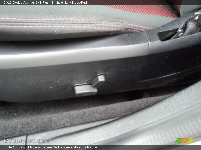 Bright White / Black/Red 2012 Dodge Avenger SXT Plus