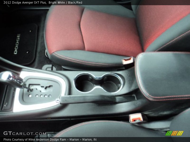 Bright White / Black/Red 2012 Dodge Avenger SXT Plus