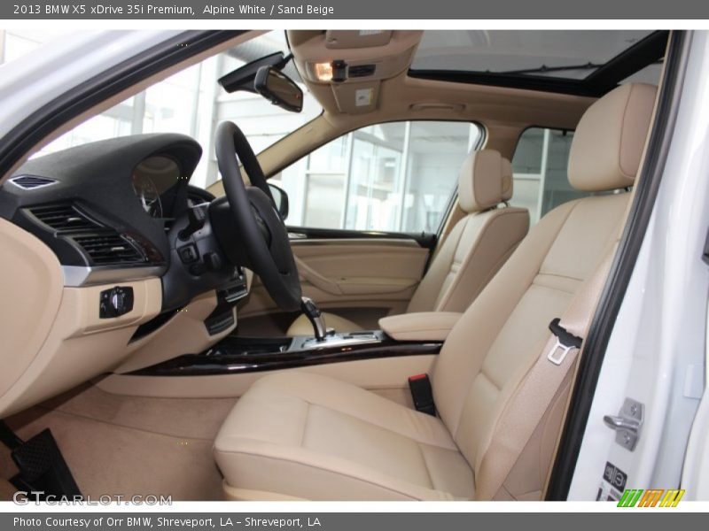 Alpine White / Sand Beige 2013 BMW X5 xDrive 35i Premium