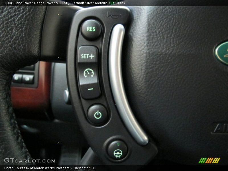 Zermatt Silver Metallic / Jet Black 2008 Land Rover Range Rover V8 HSE