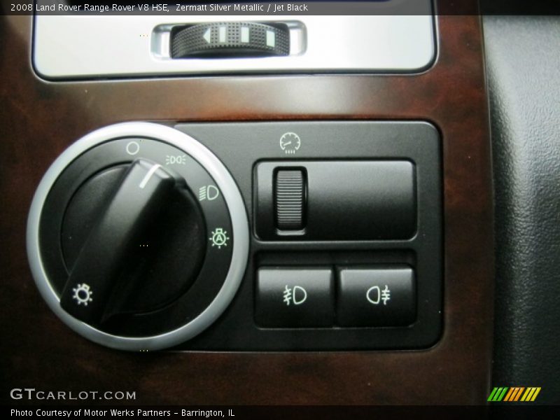 Zermatt Silver Metallic / Jet Black 2008 Land Rover Range Rover V8 HSE