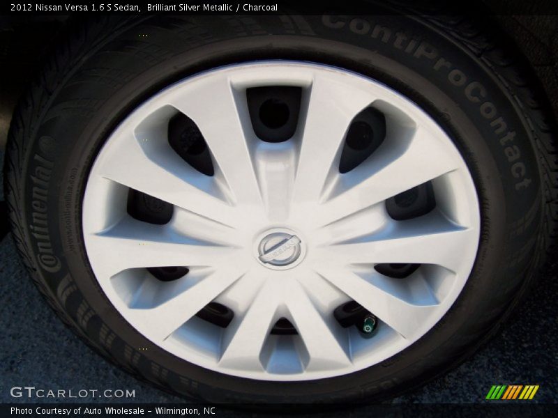 Brilliant Silver Metallic / Charcoal 2012 Nissan Versa 1.6 S Sedan