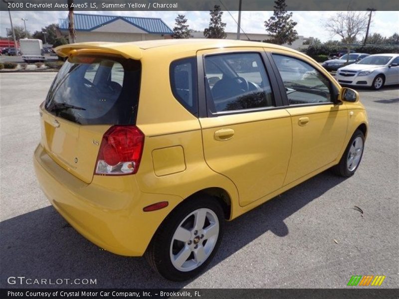 Summer Yellow / Charcoal 2008 Chevrolet Aveo Aveo5 LS