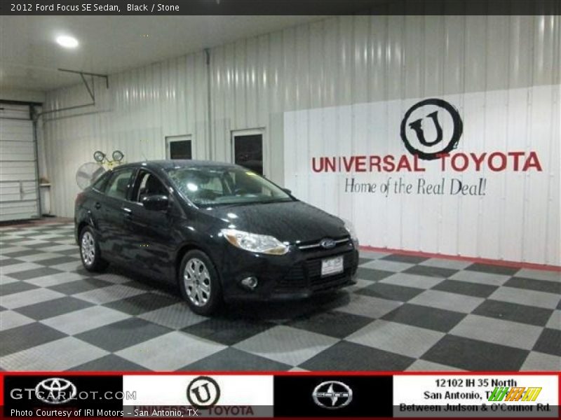 Black / Stone 2012 Ford Focus SE Sedan
