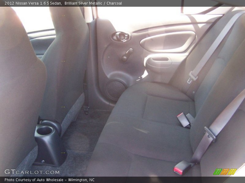 Brilliant Silver Metallic / Charcoal 2012 Nissan Versa 1.6 S Sedan