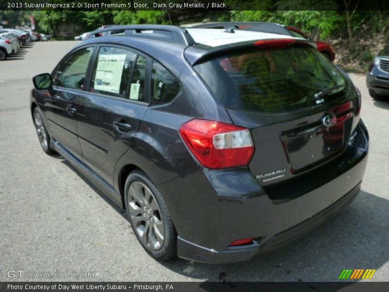 Dark Gray Metallic / Black 2013 Subaru Impreza 2.0i Sport Premium 5 Door