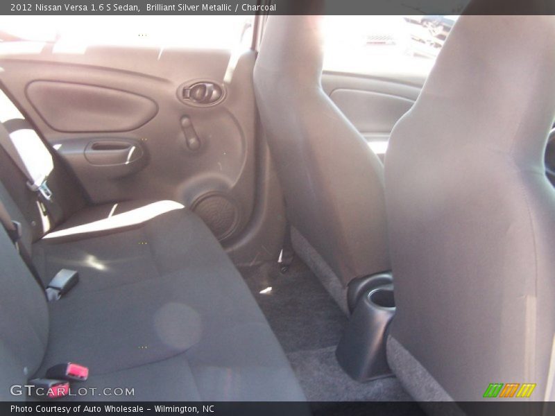 Brilliant Silver Metallic / Charcoal 2012 Nissan Versa 1.6 S Sedan