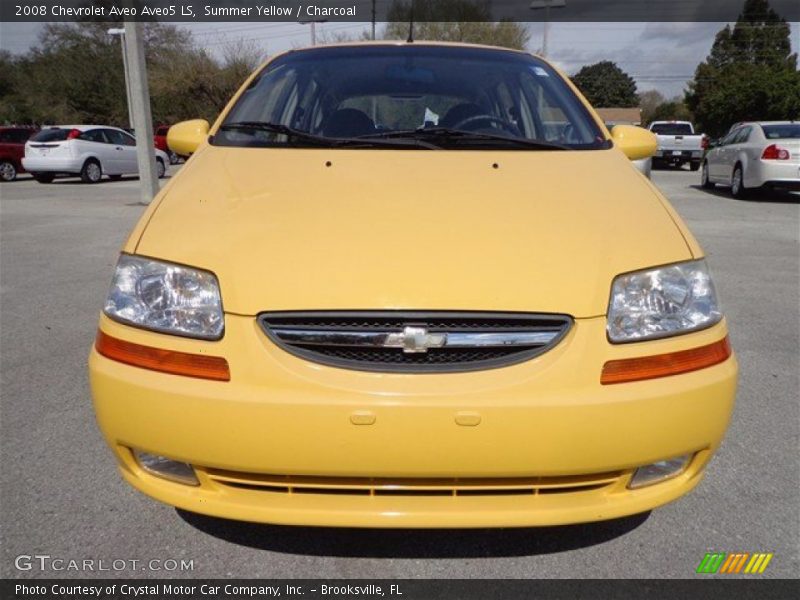 Summer Yellow / Charcoal 2008 Chevrolet Aveo Aveo5 LS