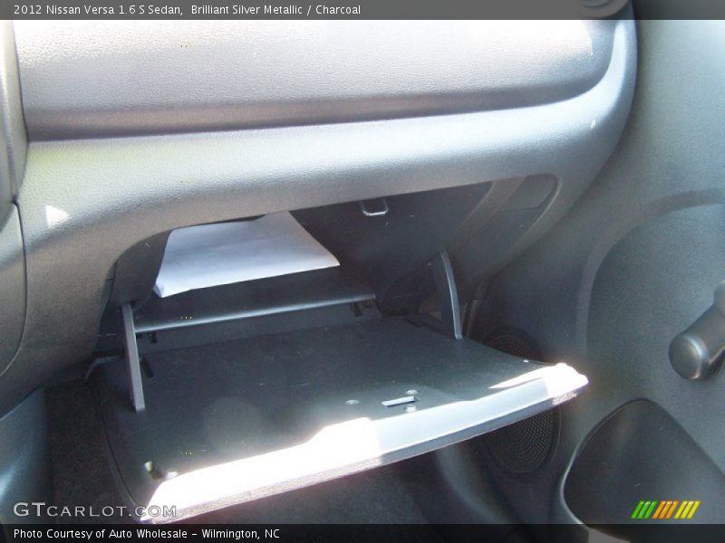 Brilliant Silver Metallic / Charcoal 2012 Nissan Versa 1.6 S Sedan