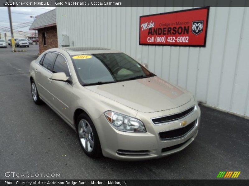Gold Mist Metallic / Cocoa/Cashmere 2011 Chevrolet Malibu LT