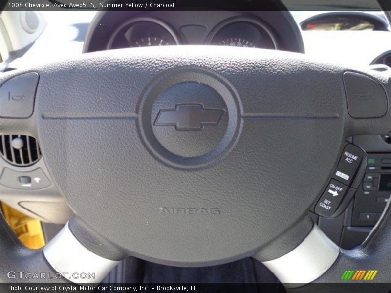 Summer Yellow / Charcoal 2008 Chevrolet Aveo Aveo5 LS