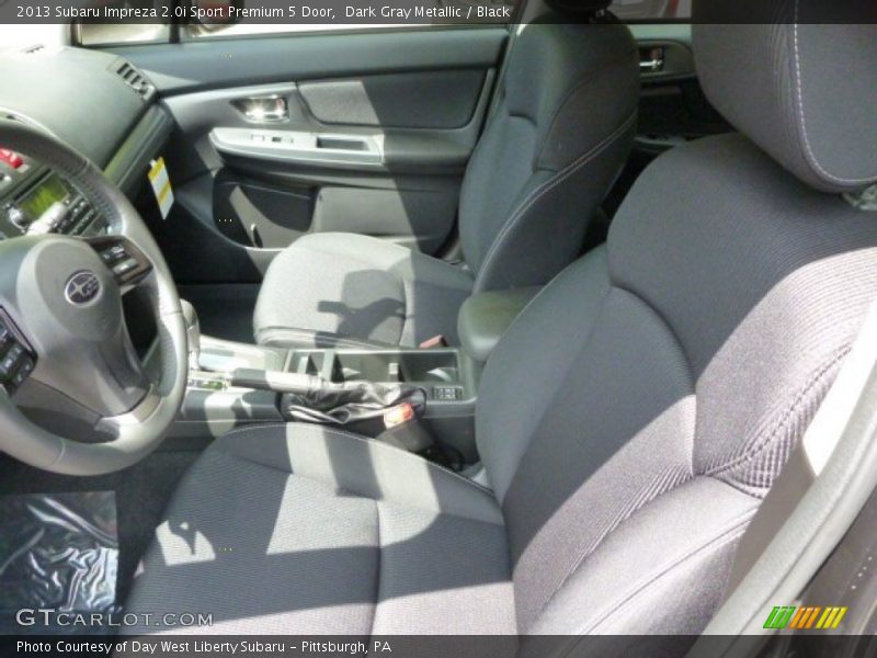 Dark Gray Metallic / Black 2013 Subaru Impreza 2.0i Sport Premium 5 Door