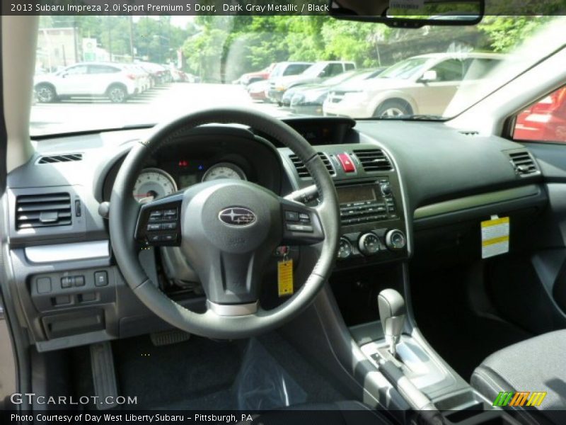 Dark Gray Metallic / Black 2013 Subaru Impreza 2.0i Sport Premium 5 Door