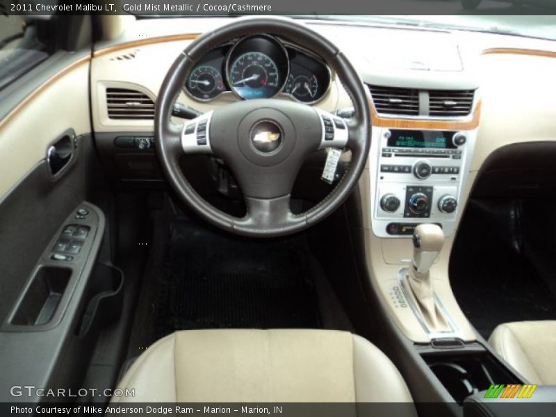 Gold Mist Metallic / Cocoa/Cashmere 2011 Chevrolet Malibu LT
