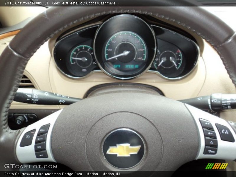 Gold Mist Metallic / Cocoa/Cashmere 2011 Chevrolet Malibu LT