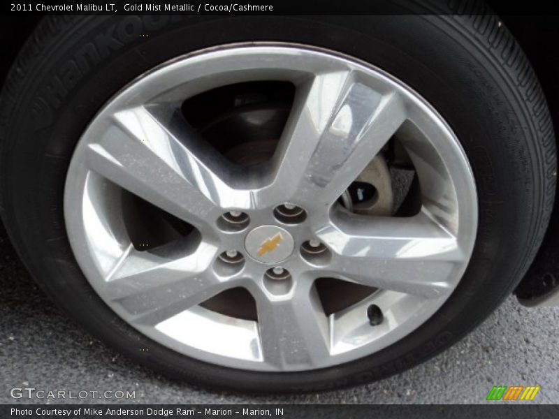 Gold Mist Metallic / Cocoa/Cashmere 2011 Chevrolet Malibu LT
