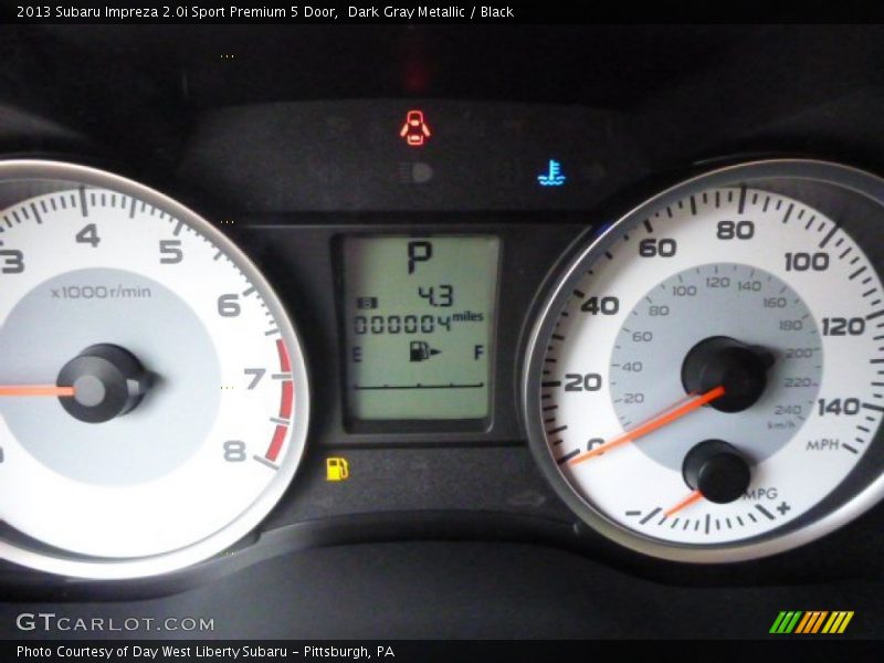 Dark Gray Metallic / Black 2013 Subaru Impreza 2.0i Sport Premium 5 Door