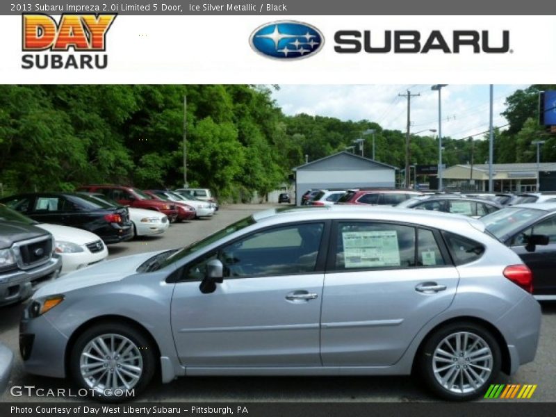 Ice Silver Metallic / Black 2013 Subaru Impreza 2.0i Limited 5 Door