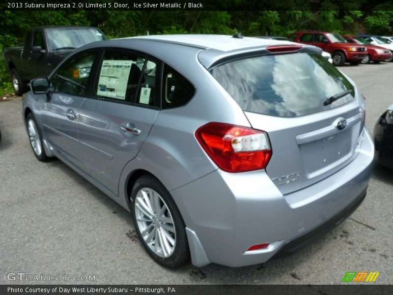 Ice Silver Metallic / Black 2013 Subaru Impreza 2.0i Limited 5 Door